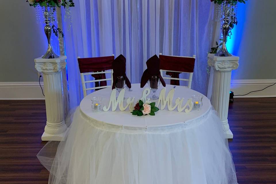 Sweetheart table