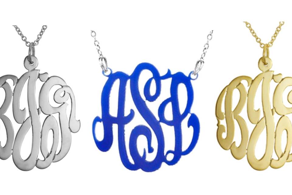 Monogram Necklaces