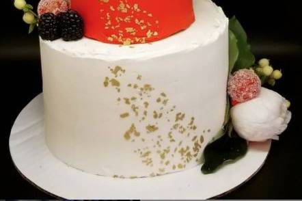 Small fall wedding cake