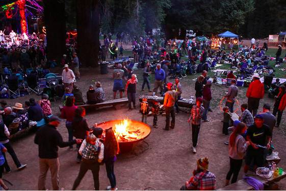 Party! You are looking at the main campfire and with a band in the background. Acres of space to utilize.