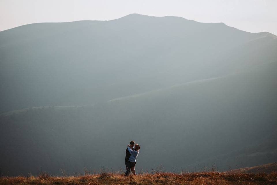 Embraced in the Mountains