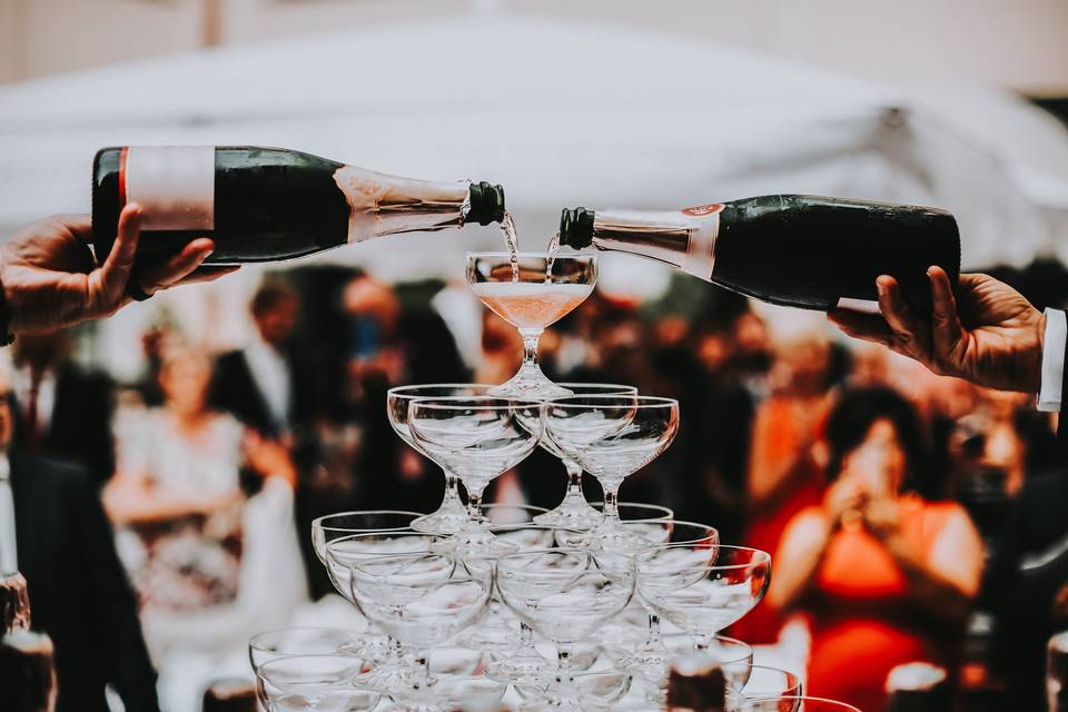 Champagne Tower Cheers