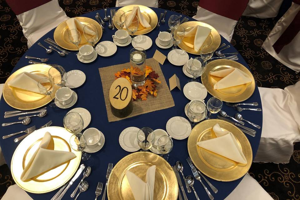 Guest Table Set Up