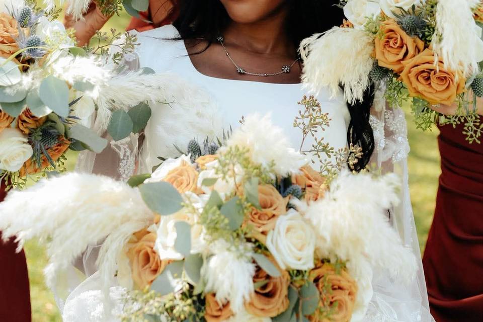 Bridal party bouquets