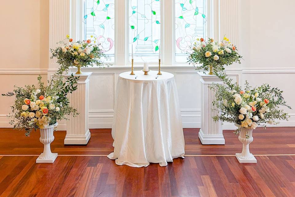 Ceremony aisle