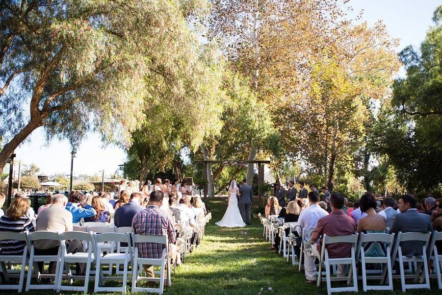 Outdoor wedding venue