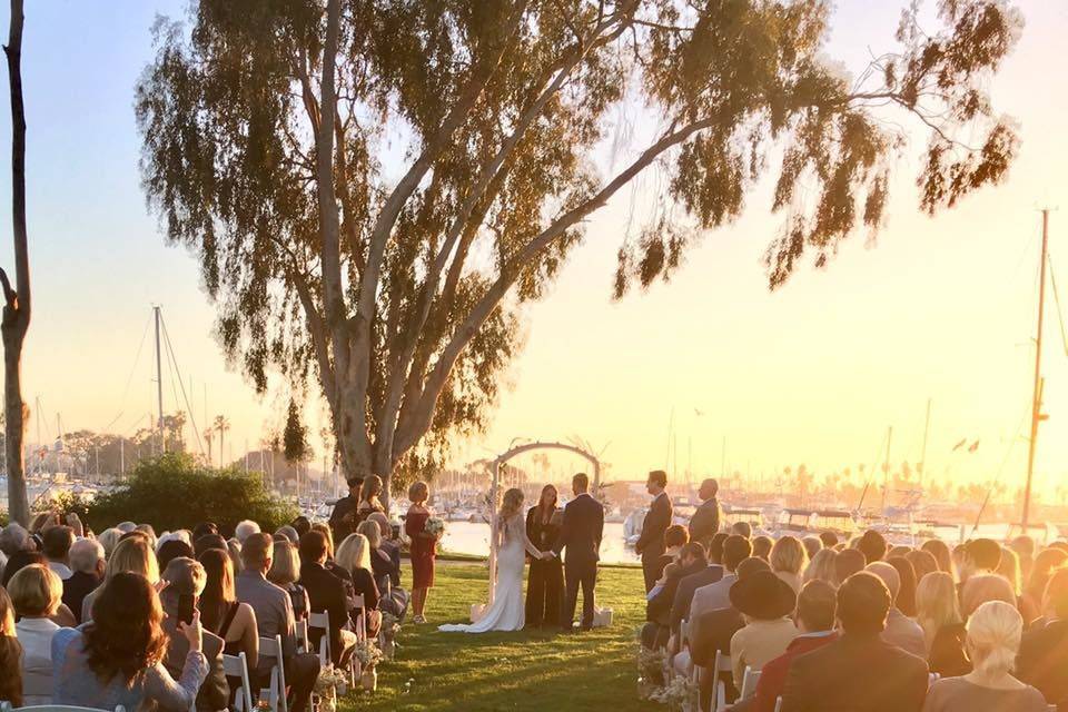 Outdoor wedding venue