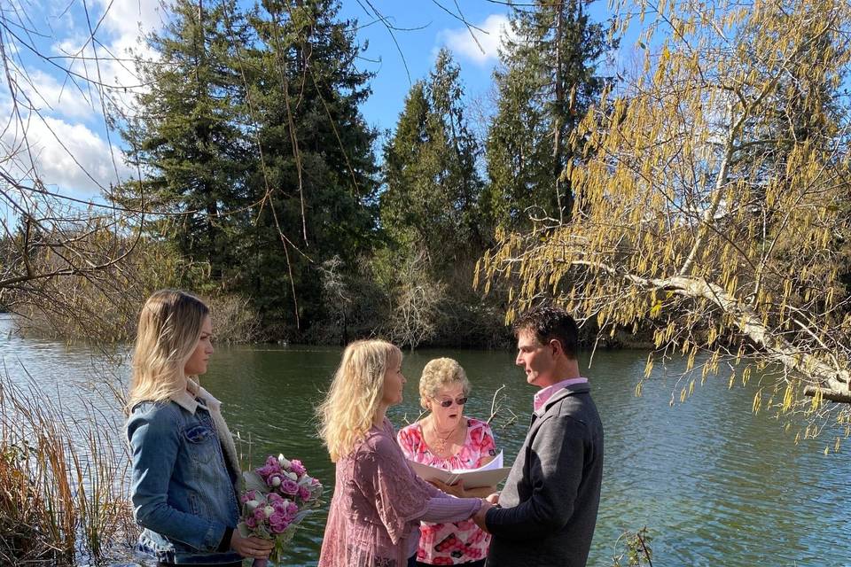 Ceremony by the lake