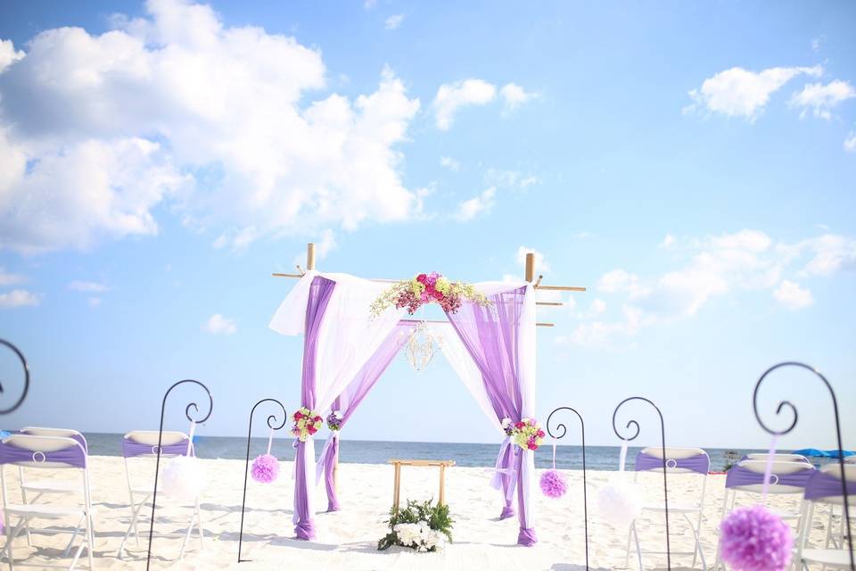 Lavender themed wedding