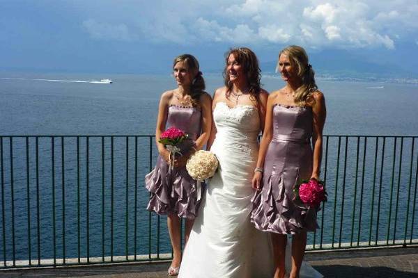 Happy Bride in Sorrento