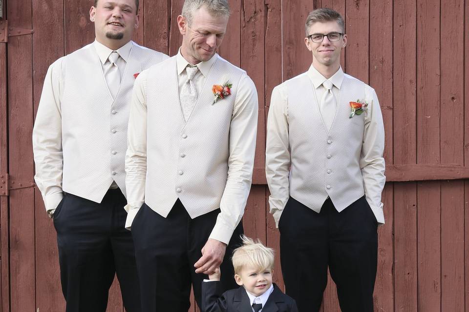 Will and groomsmen