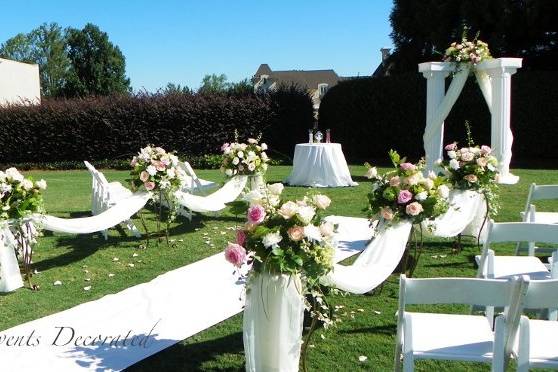 Events Decorated - Outdoor Wedding Ceremony