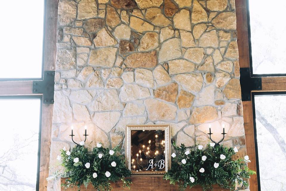 Fireplace Floral
