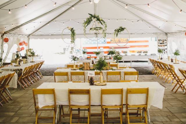 Reception tent