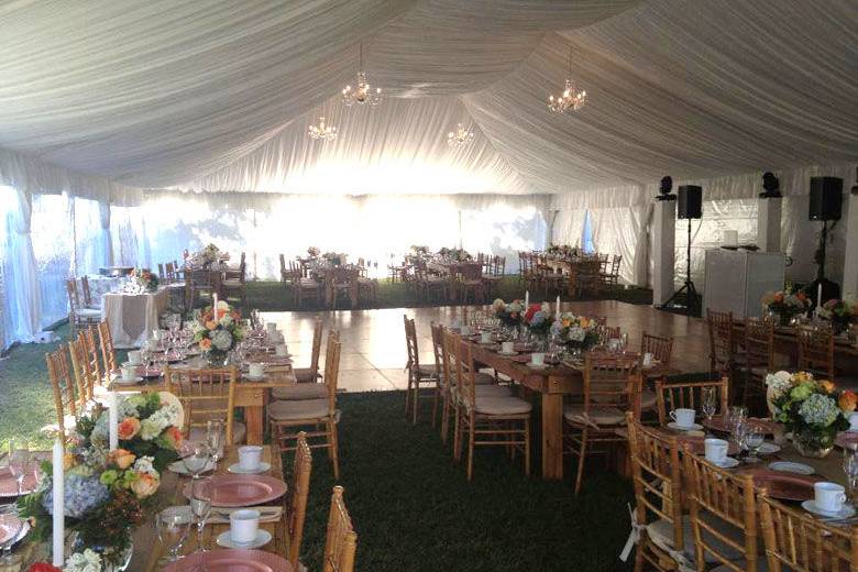 Wedding in a tent