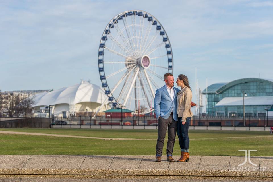 Always fun with Navy Pier as your backdrop.