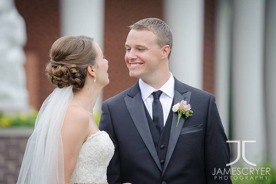 A very happy groom.