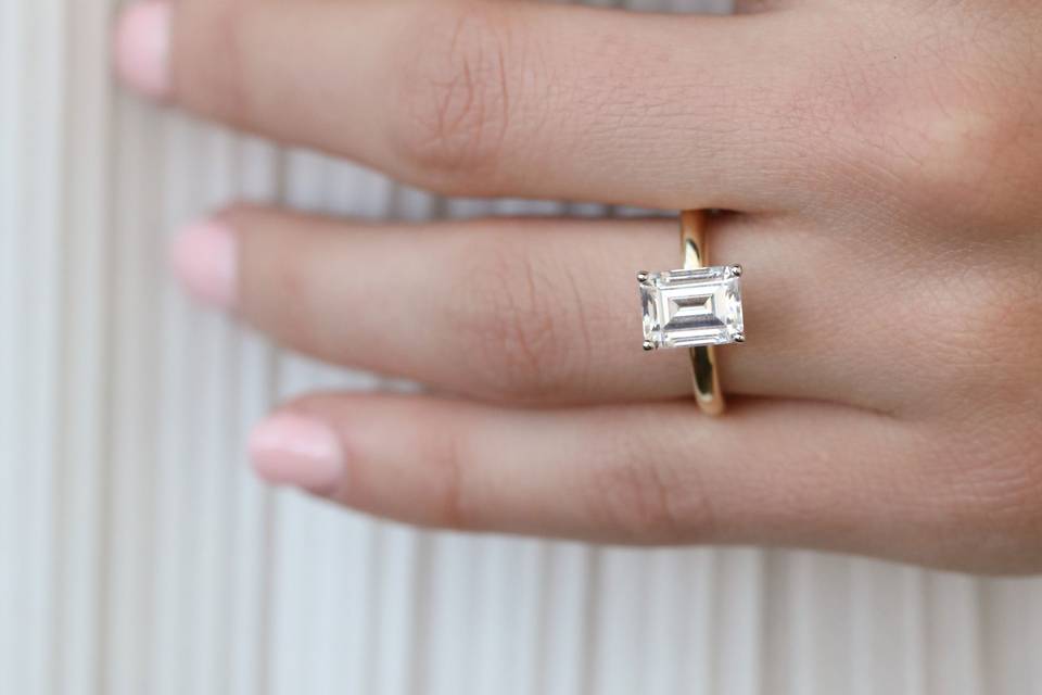 Emerald Cut Engagement Ring