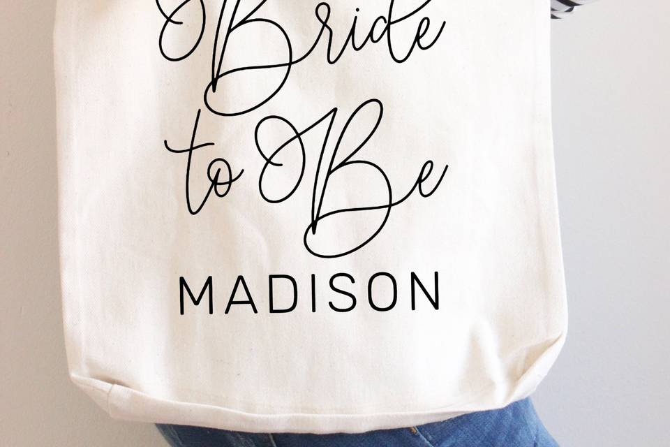 Custom Wedding Totes