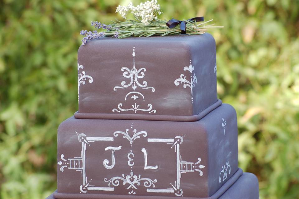 Chocolate wedding cake