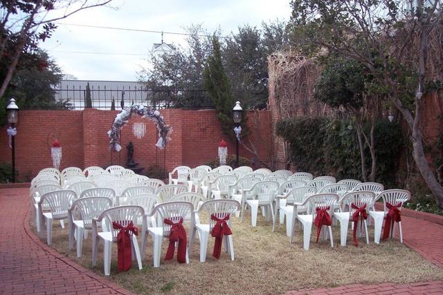 Wedding ceremony setting