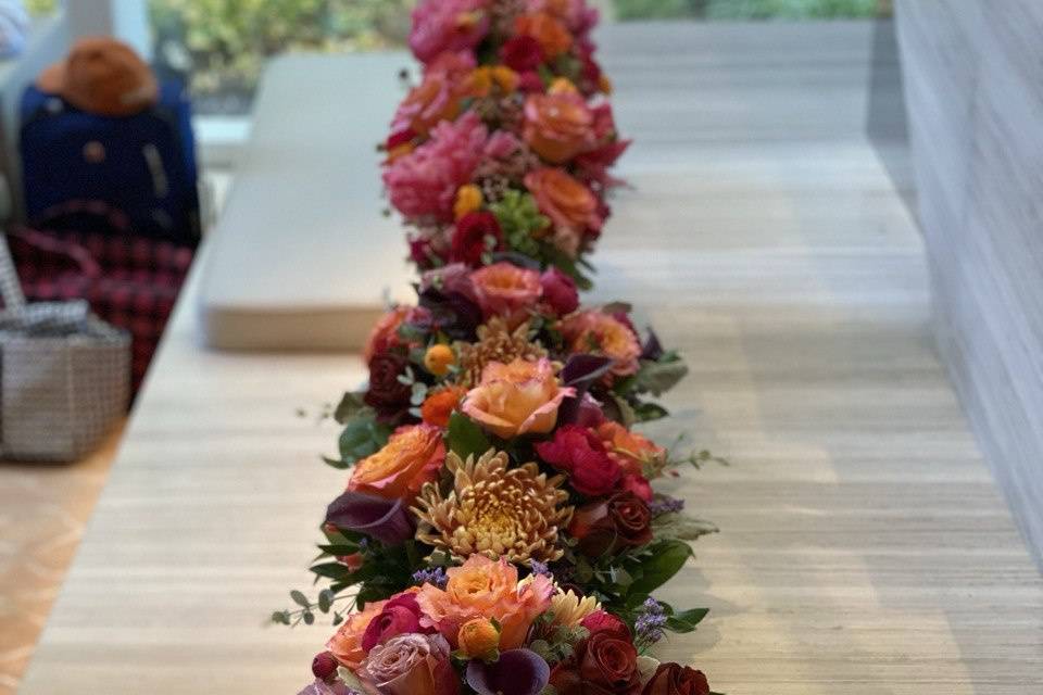 Centerpieces - lined up