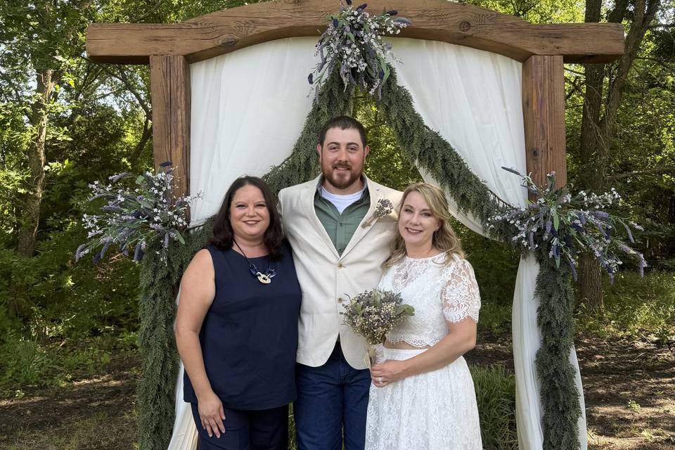 A Rustick Backyard Wedding