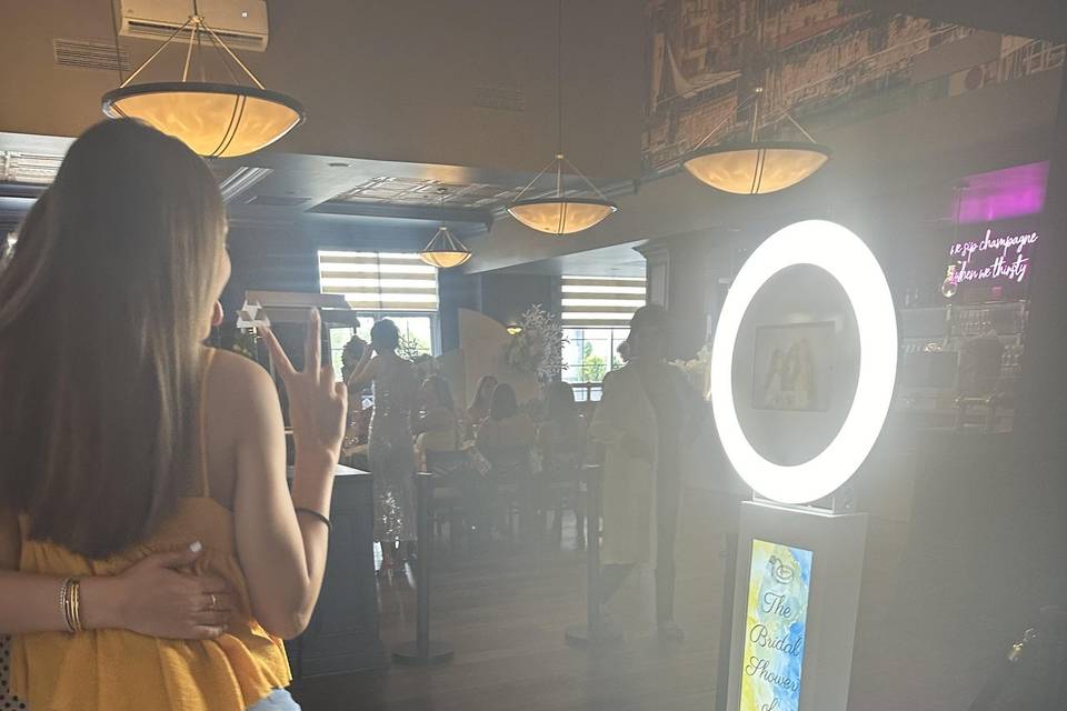 LCD selfie Engagement party