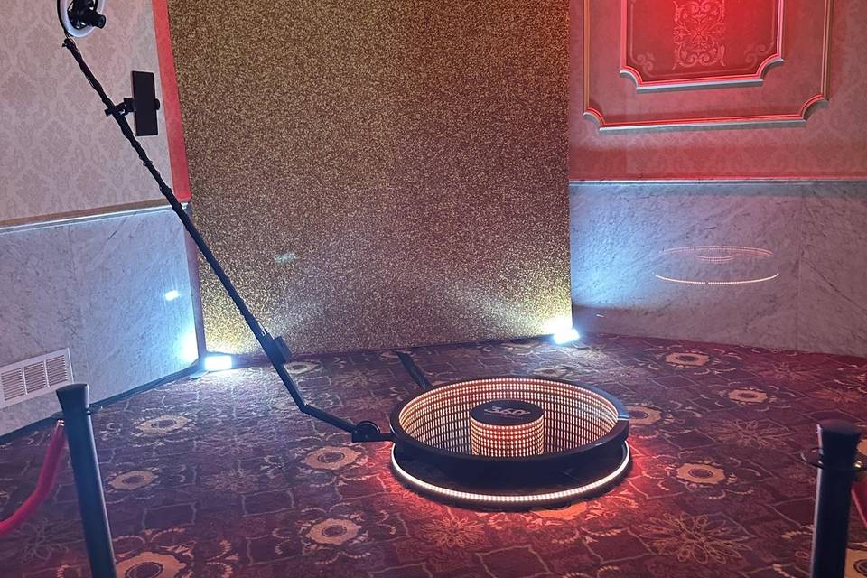 360 Video booth setup