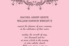 pink wedding invitation, modern wedding invitation design, free bridal shower invitations, free printable wedding invitations, free wedding invitation templates