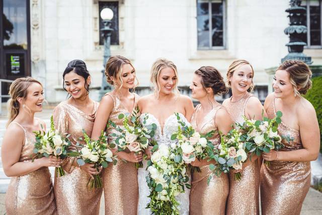 Bride and Bridesmaids
