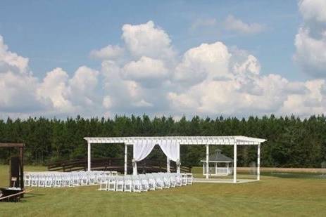 Wedding ceremony area