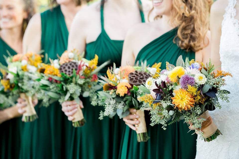 Bride and daughter