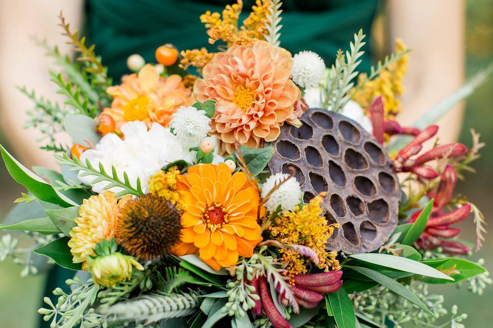 Fall bridal bouquet