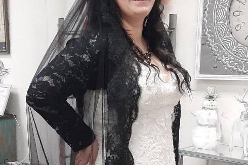 Black and white lace