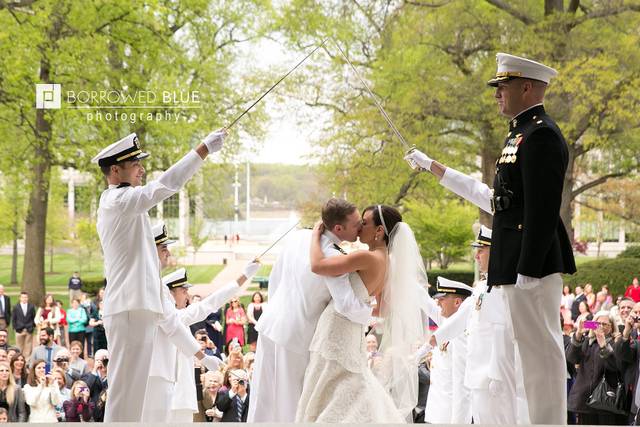 Sweet wedding kiss