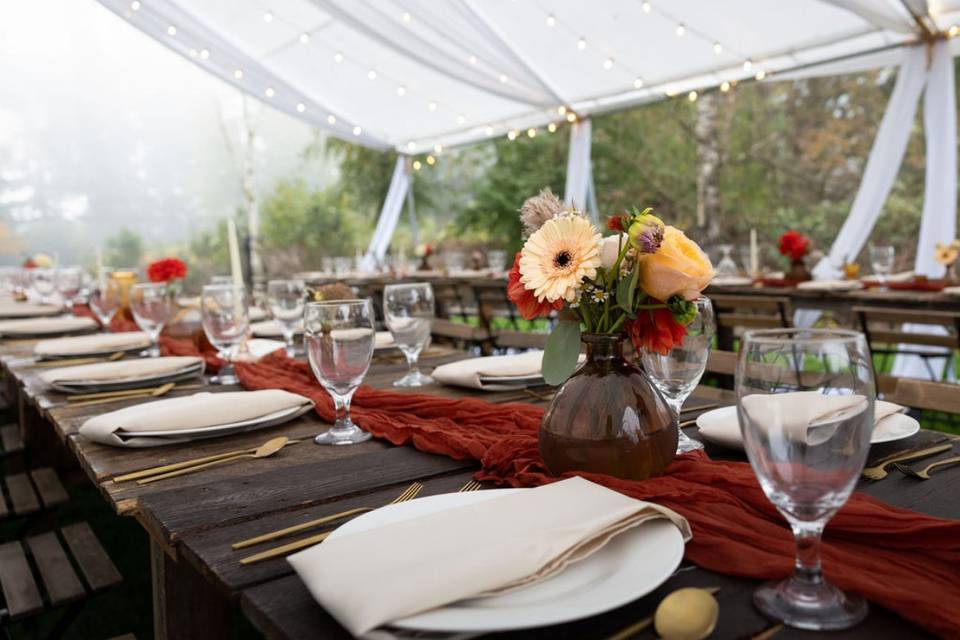Rustic Wood Tables and Chairs