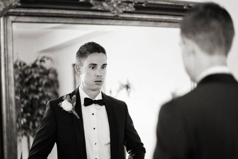 The groom's preparation