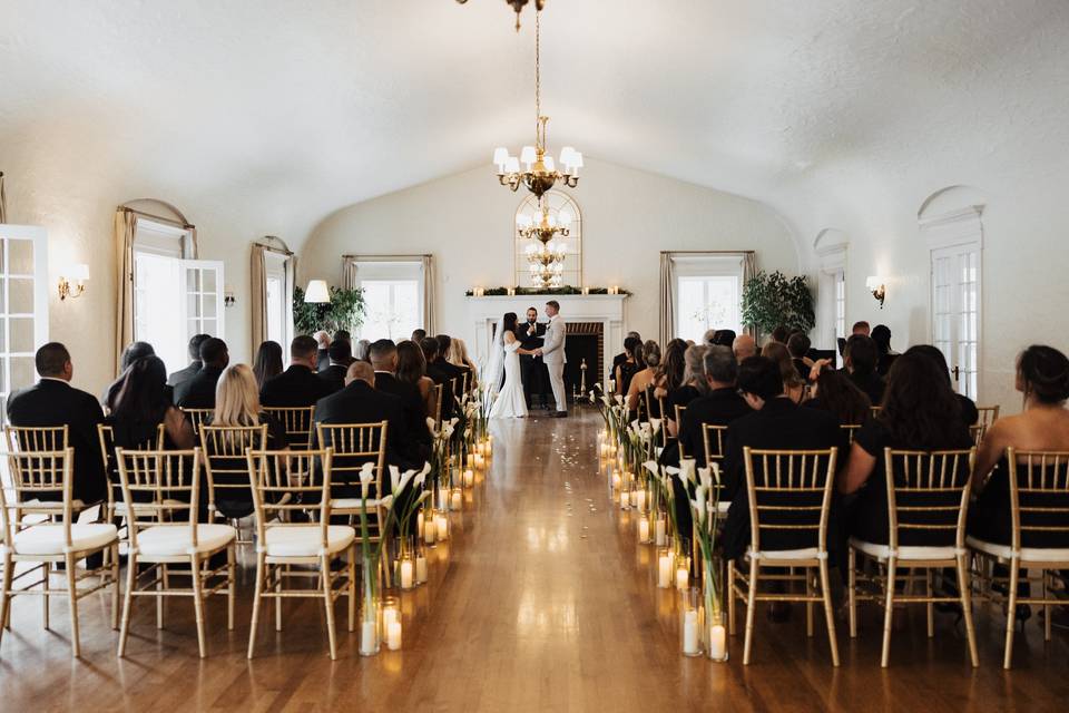 Ceremony - Rented Chairs