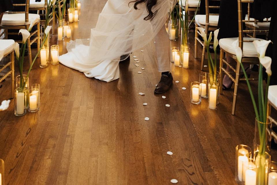 Ceremony - Rented Chairs