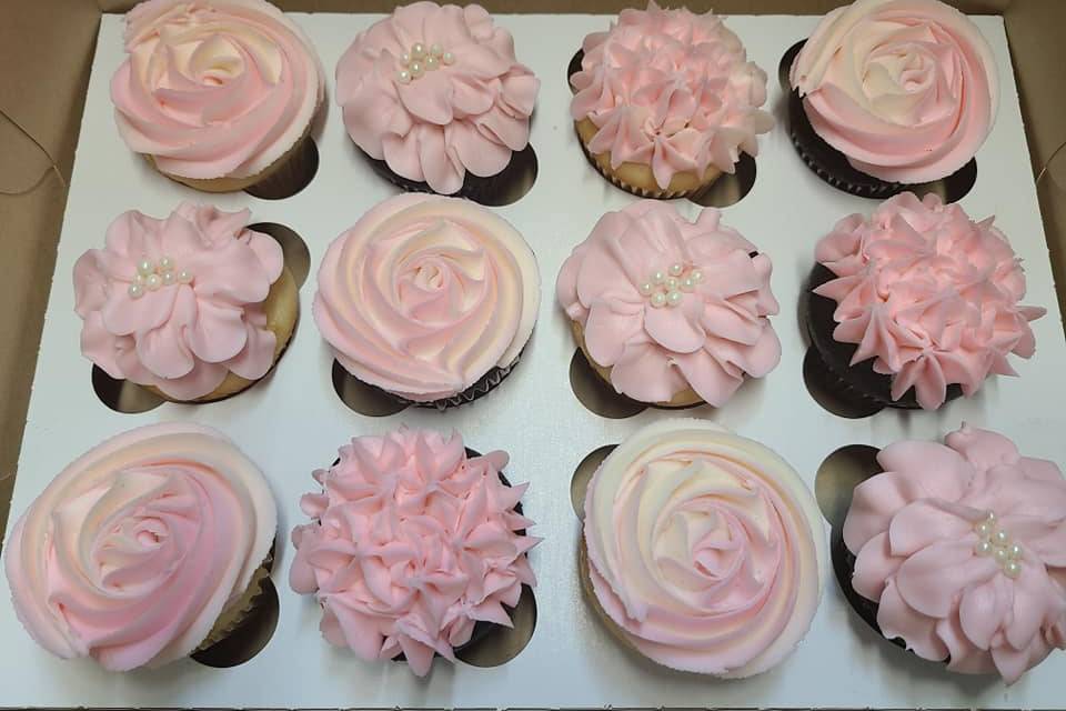 Flower cupcakes