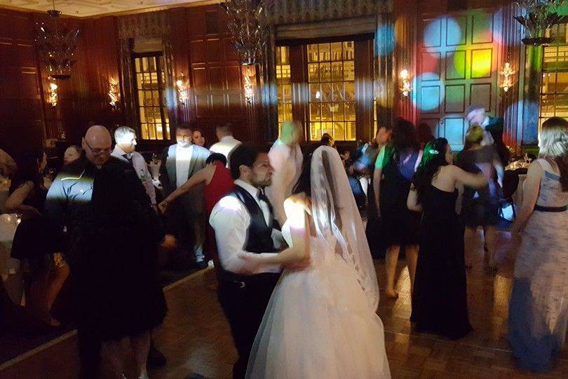 Couple and guest dancing