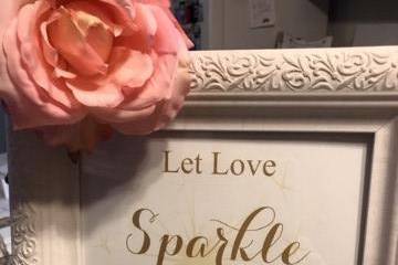 Let Love Sparkle framed
