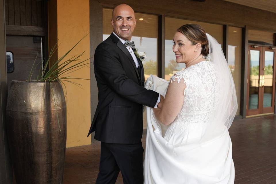 Walking to Reception