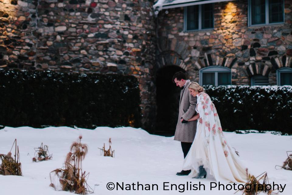 Castle Farms winter wedding