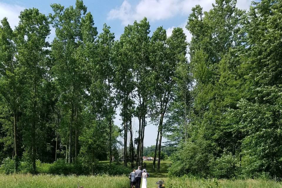 Path to ceremony site