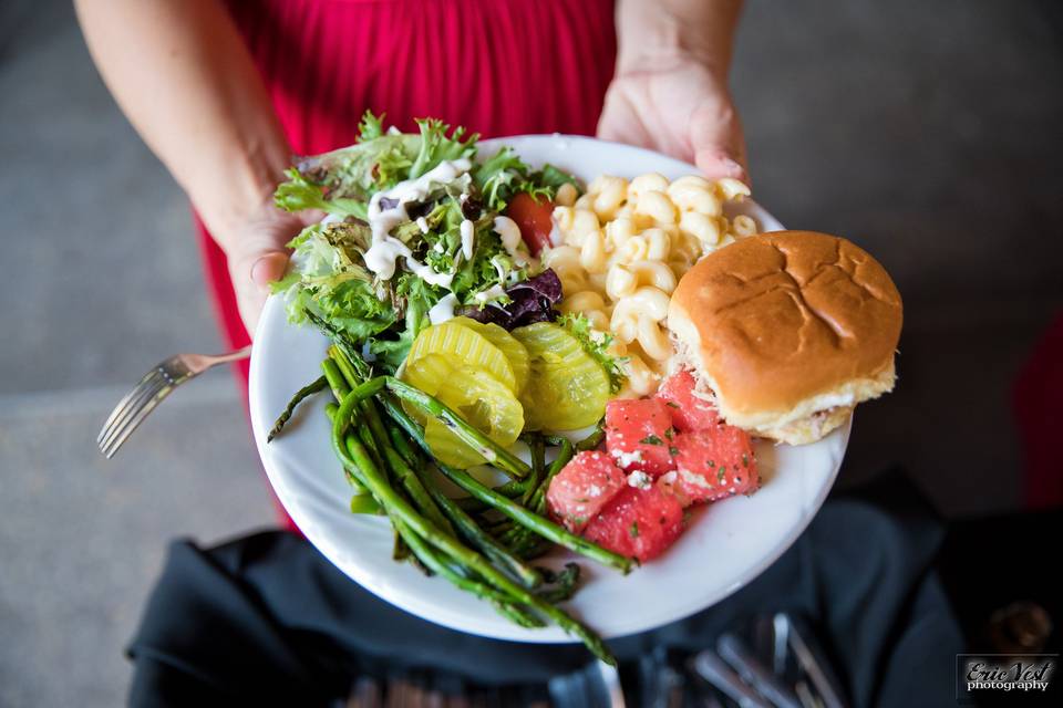 Colorful Food on Plate