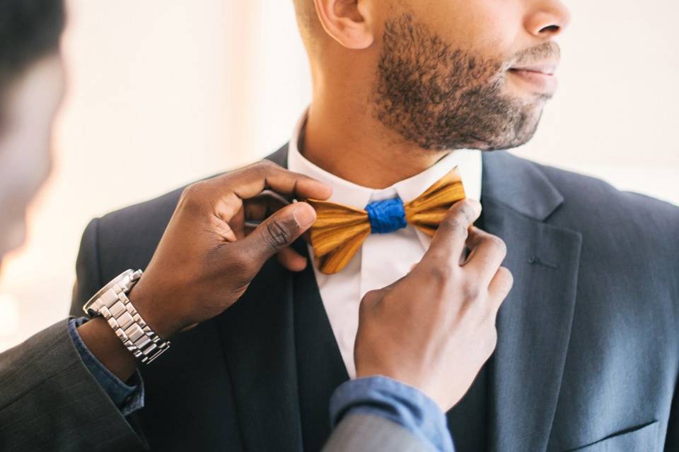 Handmade Wooden Bow Tie