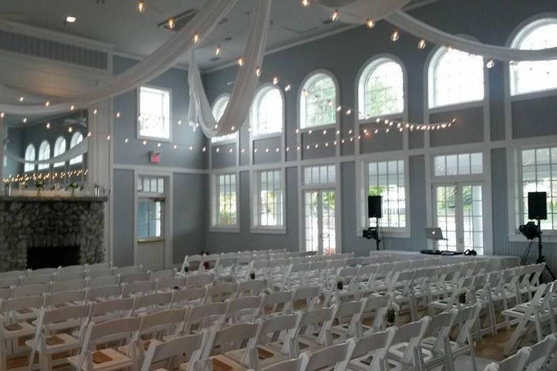 Wedding ceremony area