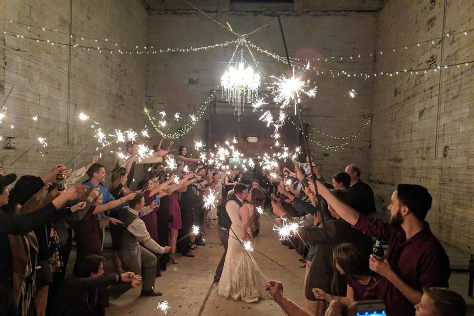 Sparkler sendoff